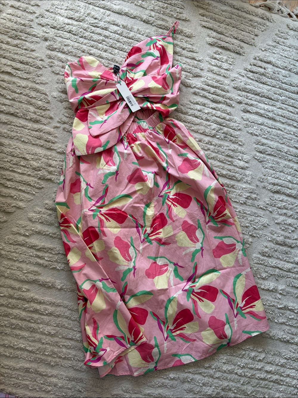 Flower bow dress, S, NWT